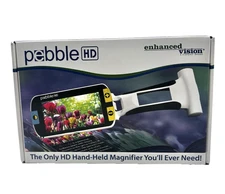 Enhanced Vision Pebble HD Portable Magnifier 4.3" Color Screen 13X * ISSUES READ