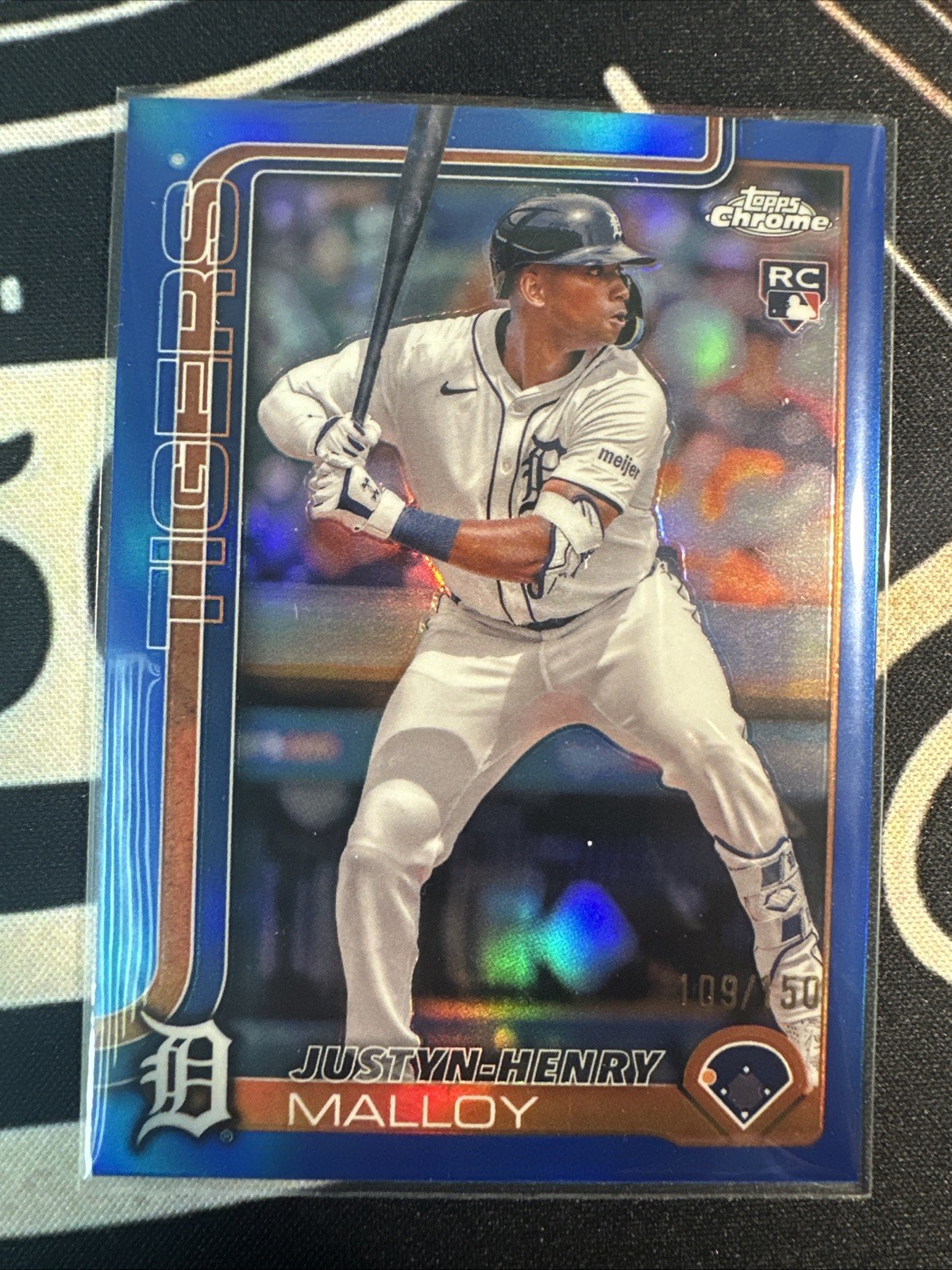 2025 Topps Chrome Justyn-Henry Malloy Blue /150