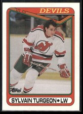 Sylvain Turgeon 1990-91 Topps New Jersey Devils #73