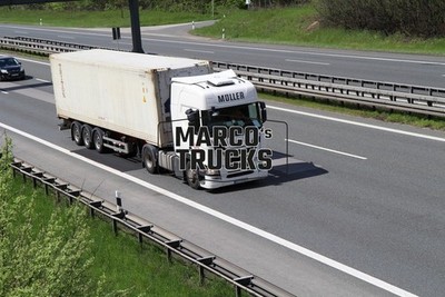 LKW Foto Scania R450 Kühlsattelauflieger Deutschland weiß MULLER JM AUTOT #h4un