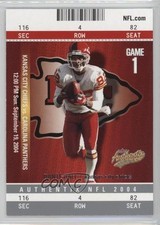2004 Fleer Authentix Dante Hall #22 0q3