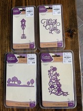 Crafter  s Companion Cutting Dies - Lot of 4 Floral,Rolling Land,Bird House,TY