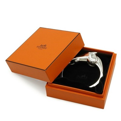 HERMES Gallop Bracelet Bangle, Horse Motif, Ag925 Silver, SH Size