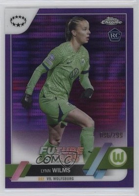 2022 Chrome UEFA Women's Champions League Future Stars Lynn Wilms Rookie RC 14md