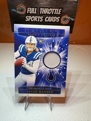 2025 Panini Origins - Rookie Patches Tyler Warren  184/199 (MEM, RC) #RPH   