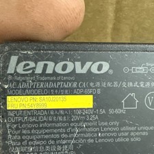 Lenovo ThinkCentre Tiny 65W AC Adapter Charger - Yellow ADP-65FD B