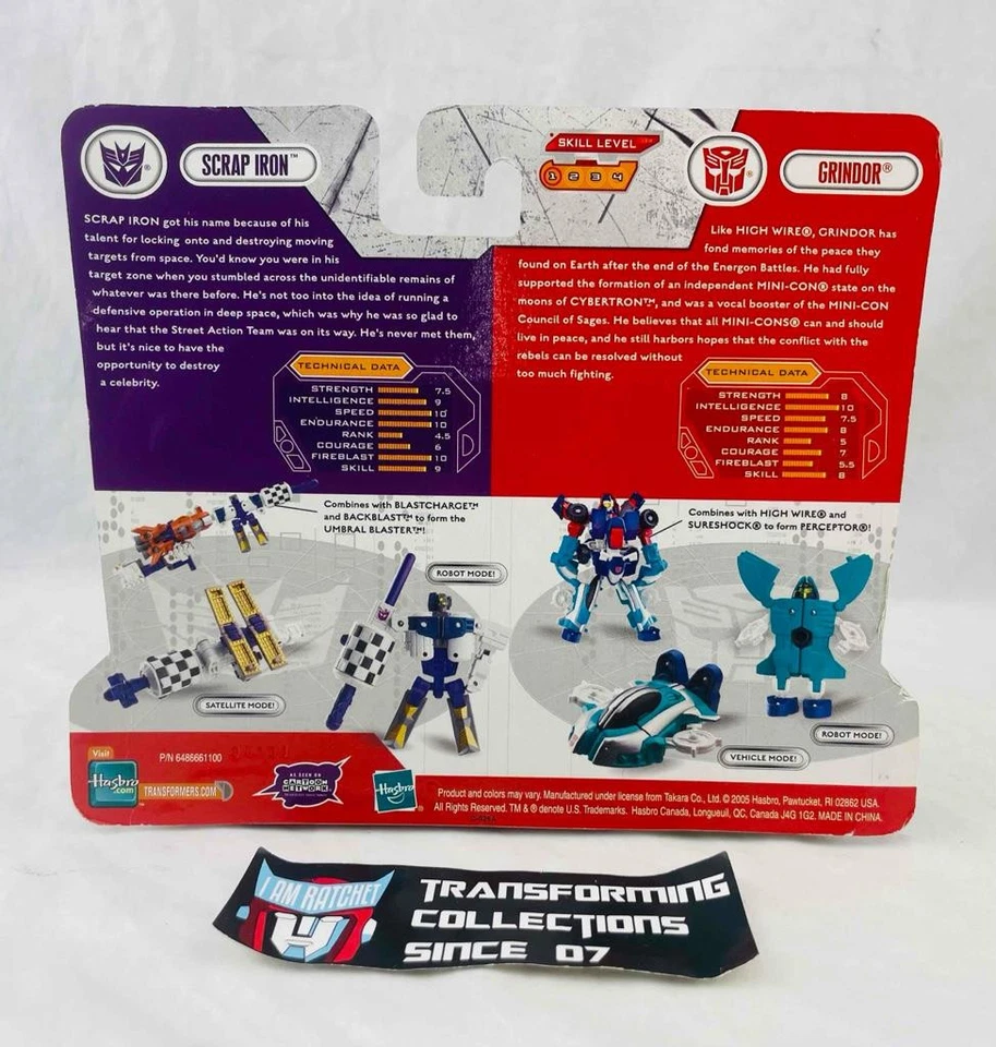 Transformers Cybertron Robots In Disguise Scrap Iron vs Grindor MOSC - Image 2 of 2