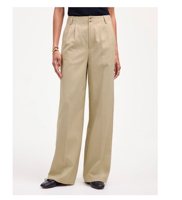 *NWT* Madewell The Harlow Wide-Leg Pant in Drapey Twill, Size 10