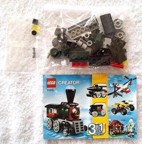 LEGO CREATOR Emerald Express Train 3105 Used Complete Box Instructions Lot of 3