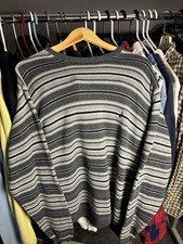 Vintage 90s Striped Nautica Knit Sweater Size Large