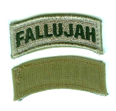 OIF 2004 Battle of Fallujah Operation Al-Fajr Vigilant Resolve ACU TAB: FALLUJAH