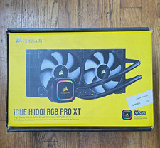 Corsair iCUE H100i RGB PRO XT 240mm AIO Liquid CPU Cooler, Black, RGB