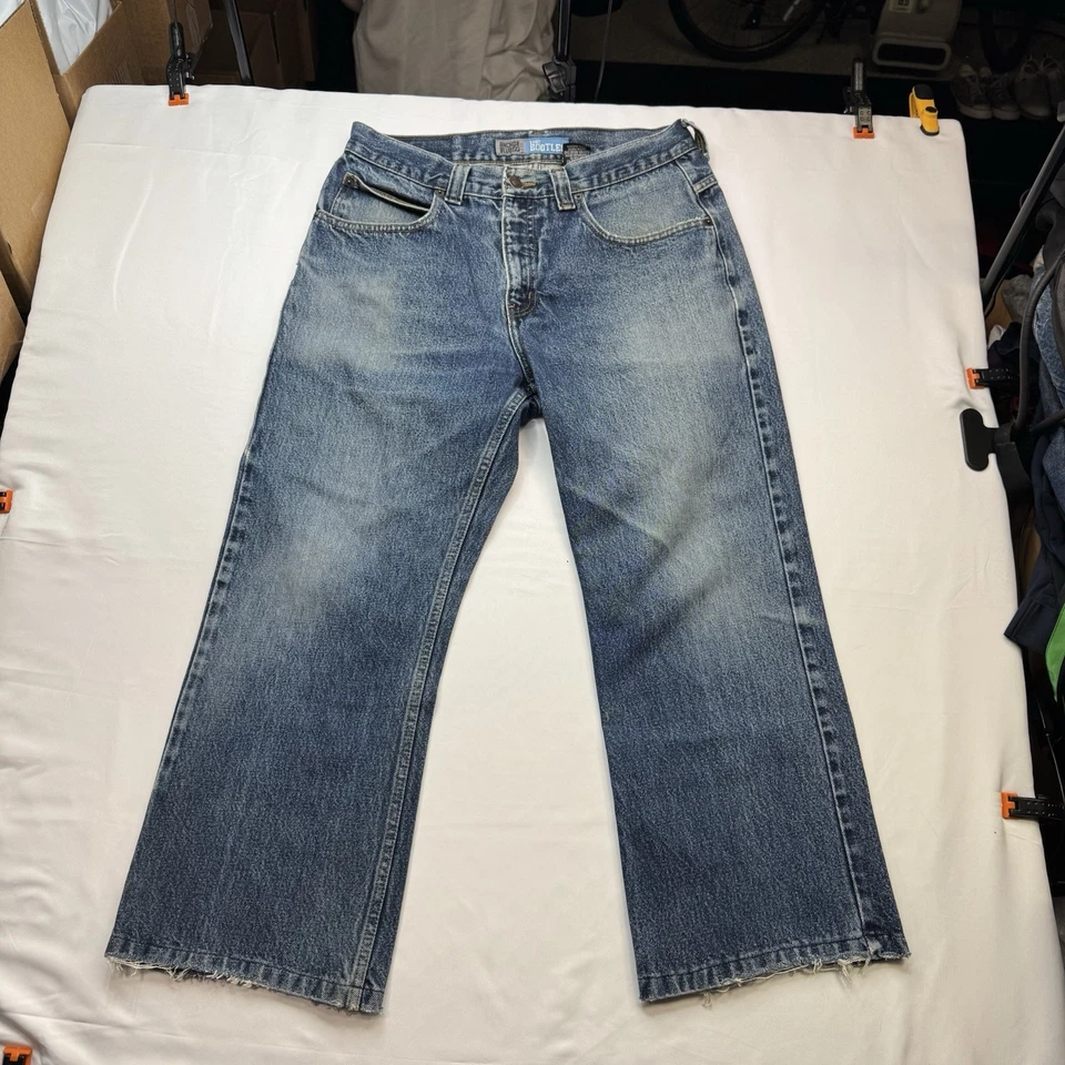 Vintage Anchor Blue Jeans Mens 32X30 Blue Denim Easy Bootleg Medium Wash Y2K - Image 4 of 4