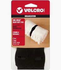 VELCRO Brand ONE-WRAP Ties | Reusable Pre-Cut and Self Gripping 2 PACK