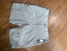 Golf Shorts Men's 36 New Live Lucky Light Grey Pockets