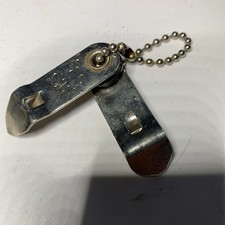 Vintage Quad Fold Bottle And Can Opener Vaughan Double Folding Made in USA