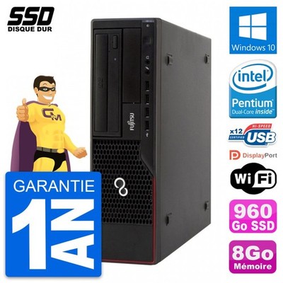 PC Fujitsu Esprimo E910 DT Intel G630 RAM 8GB SSD 960GB Windows 10 Wifi