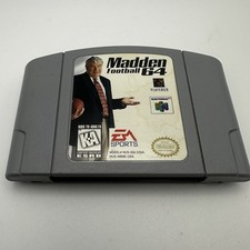 Madden Football 64 (Nintendo 64, N64, 1997) Authentic Tested