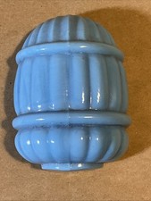 Glass Light Blue Classic Birdcage Feeder Depression INV-AX16A