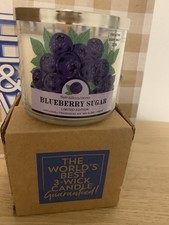 Bath Body Works Blueberry Sugar 3-Wick Candle New