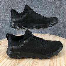 ECCO MX Shoes Womens 10-10.5 Athletic Lace Up Sneakers Black Leather Waterproof