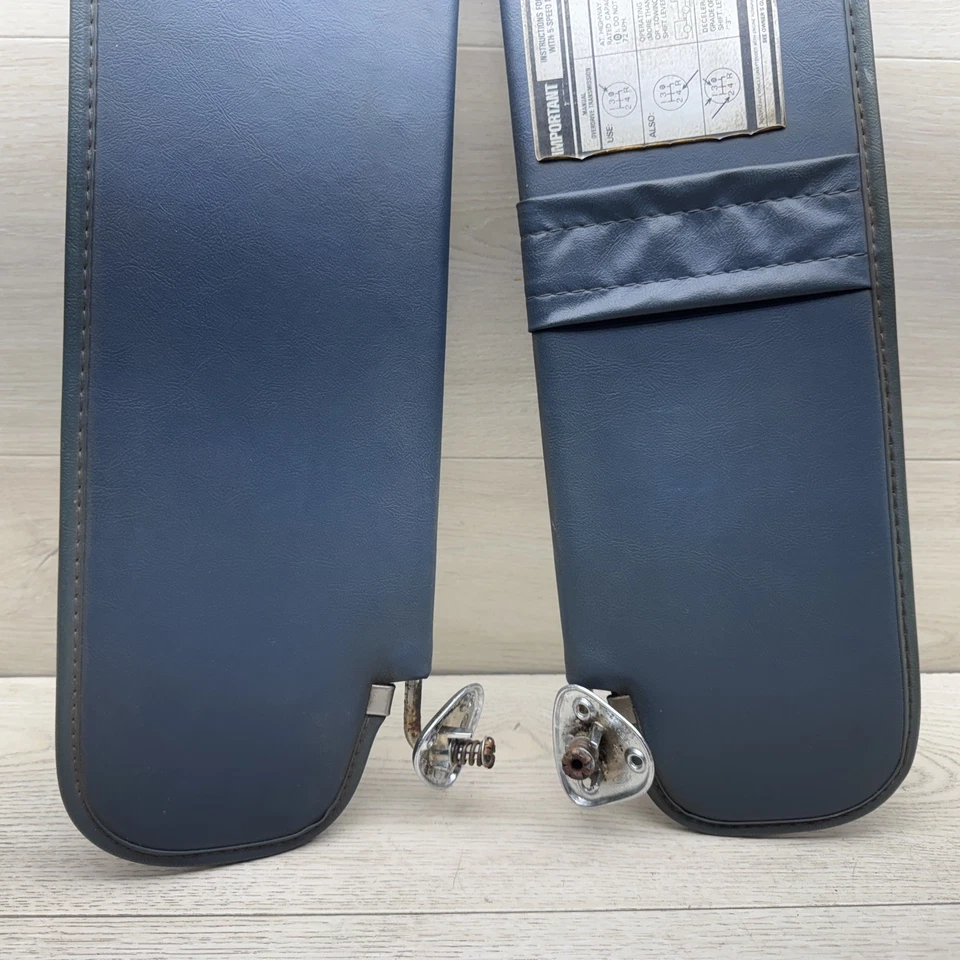 1983-1988 Ford Ranger (Bronco II) sun visors (original OEM) blue pair - Image 3 of 4