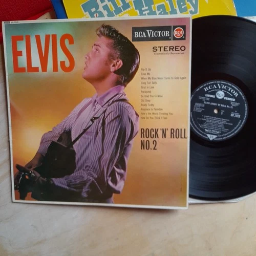 Elvis Rock n Roll No 2 STEREO small silver dot LP Nice Condition