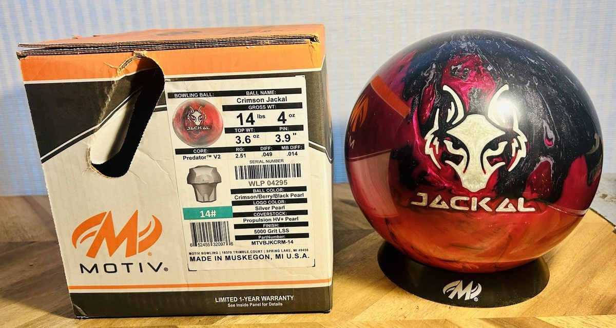 Motiv Crimson Jackal Bowling Ball NIB 1st Quality | 14lbs 4oz