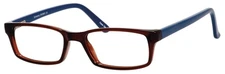Enhance EN3901 Eyeglasses Frame Size 47-16-135 Brown Blue Kids Glasses Frame