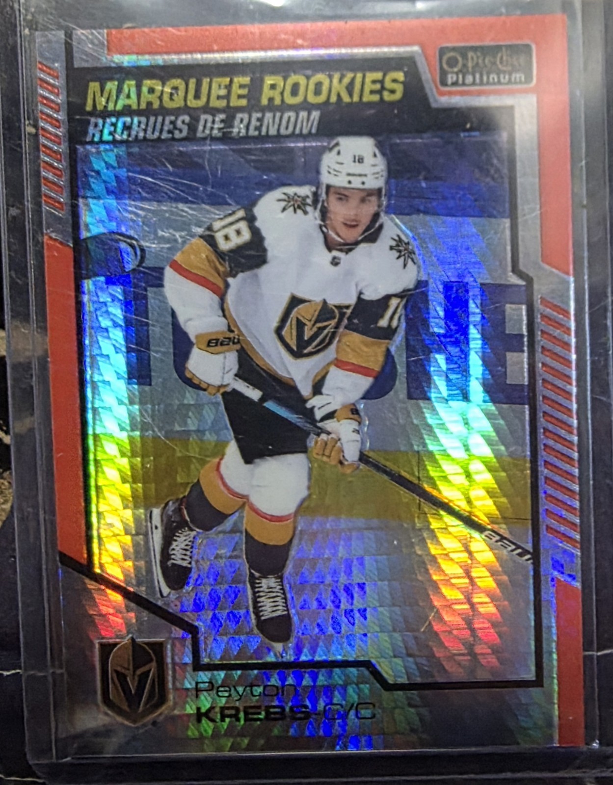 PEYTON KREBS 2020-21 O-Pee-Chee Platinum  Marquee Rookies RED PRISM #163  65/199