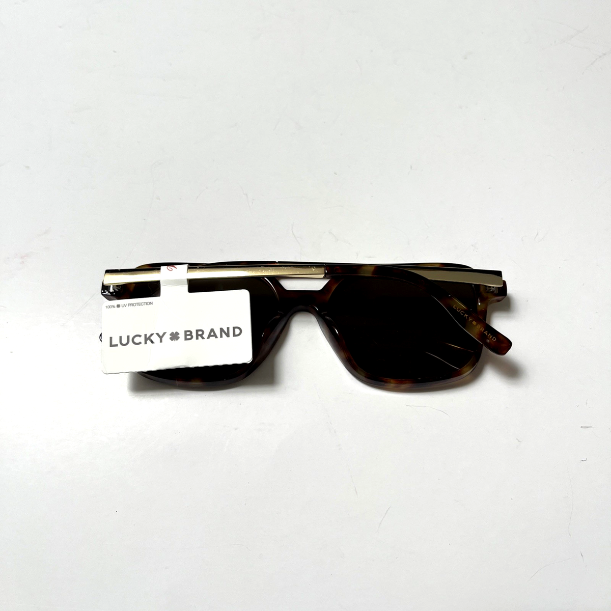 New LUCKY BRAND Double Bridge Aviator Sunglasses Tortoise  display picture 1