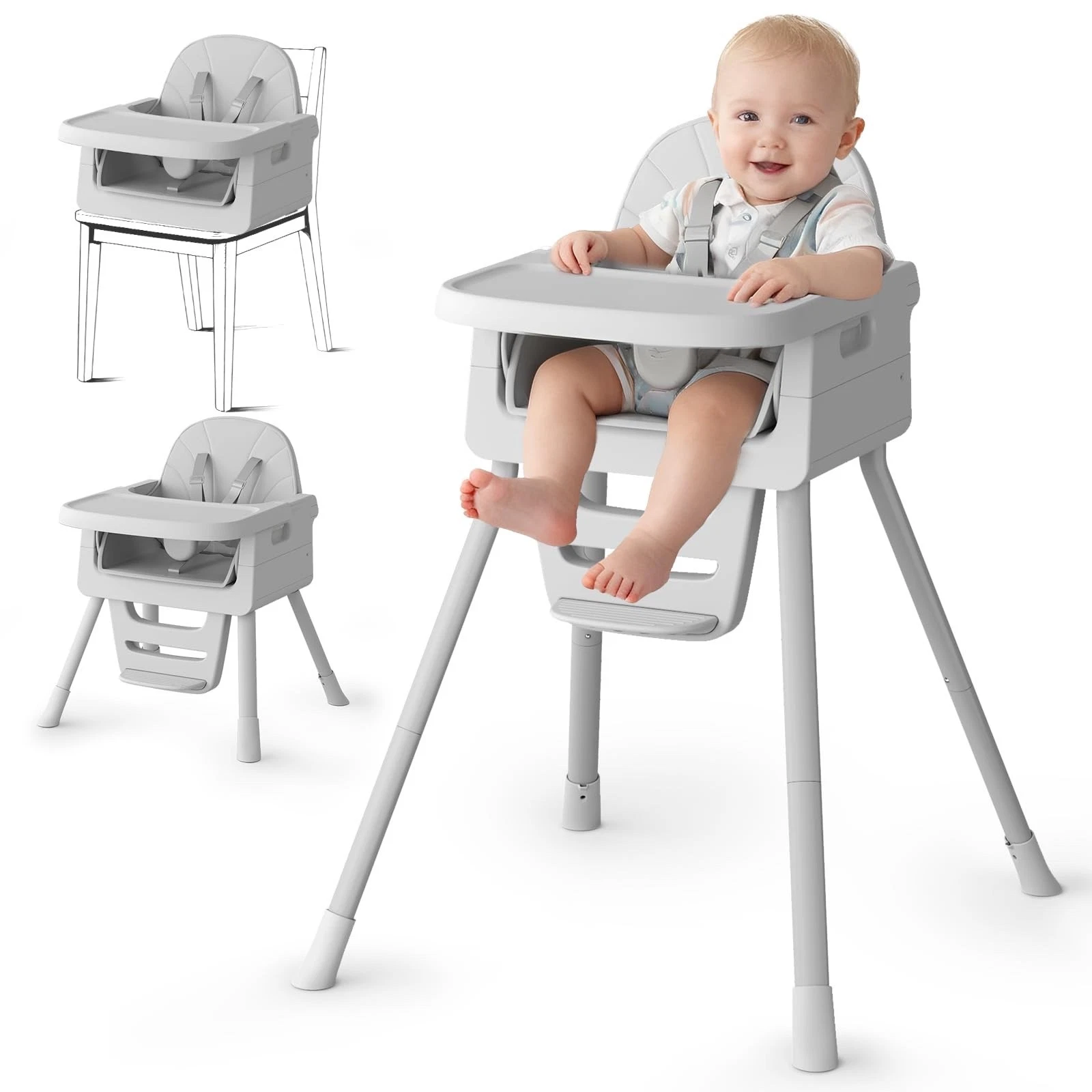 EverKiddo Baby High Chair for 6 Months+, Foldable High Chairs for Babies and ...
Opens in a new wind