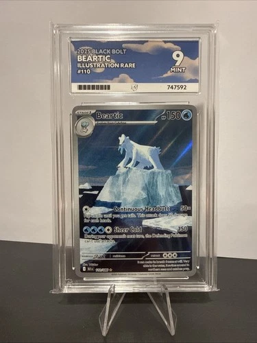 Beartic 110/086 Black Bolt Illustration Rare ACE Grading MINT 9