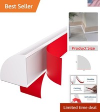 Flexible Quarter Round Molding, Mini Peel and Stick Rubber Trim Molding for W...