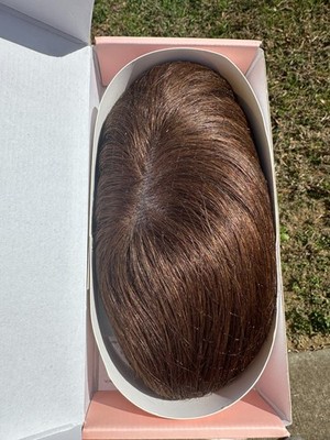 Human Hair Toppers for Women With Thinning Hair 360 3D No Bangs 9 * 12CM 