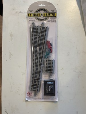 Bachmann 44565 HO Nickel Silver #5 E-Z Track Left-Hand Remote Switch Turnout NEW