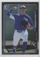 2015 Bowman Draft Chrome Asia Exclusive Black Refractor Kyle Zimmer #81 d8g