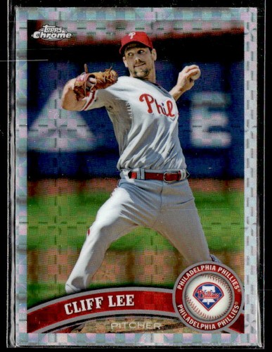 Cliff Lee [Xfractor] #40 2011 Topps Chrome card