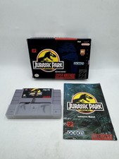 Jurassic Park SNES (Super Nintendo Entertainment System, 1993) Complete in Box