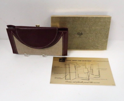 VINTAGE ROLFS PIGSKIN CREDIT CARD CHECKBOOK CLUTCH WALLET  SECRETARIAT