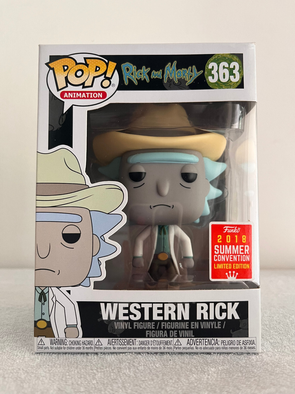 Funko Pop Figurine Rick And Morty 363 - Western Rick / 2018 Summer Convention