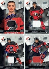 JARED MCISAAC autographed SIGNED '18 Upper Deck TEAM CANADA juniors JERSEY card 