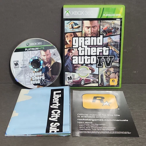 Grand Theft Auto IV 4 (Xbox 360) Complete Very Good PH