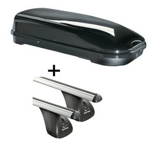 Dachbox VDPFL580L+Alu Dachträger VDP für für Audi A3 Sportback 8V 5Türer ab 12
