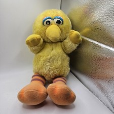 Hasbro Softies Sesame Street Baby Big Bird 11" Plush Stuffed Animal Vintage 80s