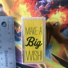 MAKE A BIG WISH WOOD STAMP STUDIO G