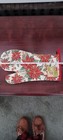 NWT - FLOMO fabric Kitchen Rt. Oven Mitt (12") POINSETTIA & CHRISTMAS cotton fab — photo 4