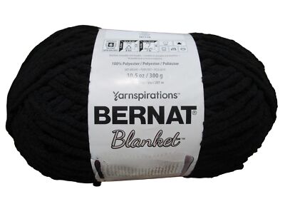 Bernat Yarnspirations Blanket oz 220 yds Coal 161110 New