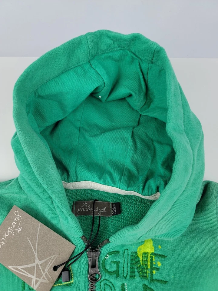 Jean Bourget зеленый с капюшоном трикотажа полный молнии куртка размер 23 М представить мир новый с ярлыками - Изображение 3 из 4