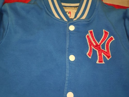Rare Vintage Baseball USA New York Yankees Coat Top Jacket Champion Size S - Picture 3 of 12